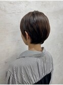 似合わせショートボブ深みブラウンカラー