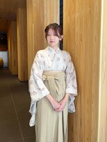 袴着付け/卒業式着付け/袴ヘアセット/袴ヘアアレンジ/卒業式ヘア