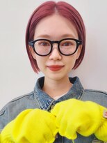 ディッセンバー 伊勢崎(December)&nbsp;メルティーカラー/ミニボブ/ピンクカラー/前髪