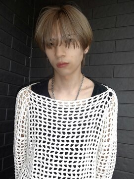 アビー(ABEY) シースルーマッシュ/メンズハイトーン/ベージュカラー/