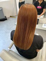 ニュイ 高槻 阪急茨木店(nui)&nbsp;くびれヘア/アプリコットオレンジ/ハイライトカラー/茨木