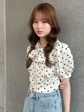 ルームバイシー 新宿(Loom. by Sea) ココアベージュ×レイヤー[小顔/黒髪/オリーブグレー]