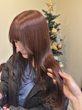 可愛らしくpink brownのレイヤースタイル