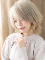 カバーヘア ブリス 志木南口駅前店(COVER HAIR bliss)&nbsp;ホワイトグレージュクラゲヘアー小顔ウルフカットX志木10代20代