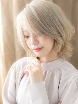 カバーヘア ブリス 志木南口駅前店(COVER HAIR bliss) ホワイトグレージュクラゲヘアー小顔ウルフカットX志木10代20代