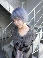 ブロック ジャポン(bloc japon)&nbsp;シャギーレイヤー bluecolor ブルーグレー フェアリーショート