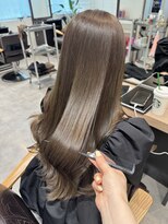 ユーフォリア 青山(Euphoria) オリーブベージュ/ロングレイヤー/艶髪*担当yuki