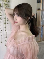 マインバイアフロートギンザ(MYNE by AFLOAT GINZA)&nbsp;20代30代40代/おくれ毛/くびれミディ/レイヤーカット/暗髪