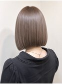 【Lilly新宿】#ミルクティー#前下がりボブ#ショート#前髪