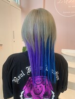 ルルバイアズール 草加店(LULU by azule)&nbsp;デザインカラー，パープル，ブルー【草加】
