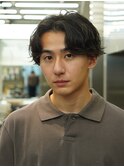 原宿メンズパーマフェザーパーマシャドウパーマセンターパート