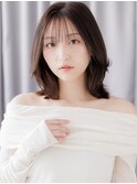 黒髪クラゲヘア小顔マレットウルフレイヤーミディアム20代30代X