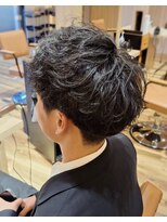 ラプチャー 蟹江店(rapture)&nbsp;オンオフ決まる！清潔感ツーブロック×大人ニュアンスパーマ