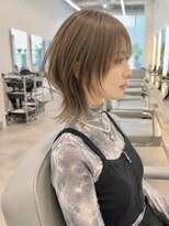 ダブルトーキョー シブヤ(W-TOKYO SHIBUYA)&nbsp;ネオウルフミルクティハイライト×ハッシュカット20代30代40代