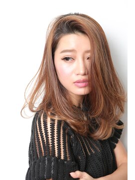 サロンドメルシー (salon de merci) 【salon de merci 青葉台】センターパート くせ毛風ふわミディ☆