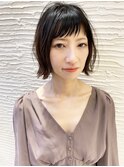 【morio札幌】2020年札幌髪型 大人かわいい黒髪外ハネボブ