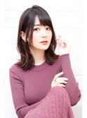 [OCEAN Hair&Life藤原純] 大人可愛い外ハネくびれミディ☆