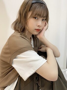 スイート ヘアデザイン(Suite HAIR DESIGN) ボブ 透明感カラー アッシュベージュ モテカラー