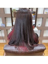 ピースサイン(peace sign)&nbsp;インナーカラーピンク