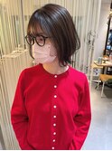 くびれボブ×ミルキーグレージュ