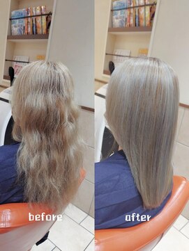 ネオリーブチノ 登戸店(Neolive cino) 【髪質改善カラー】酸熱TR+カラー+ハホニコTR