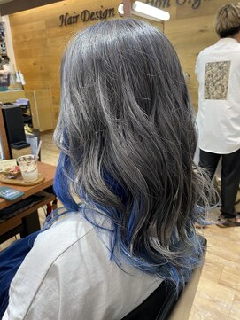 ヘアーディーシーオー(Hair Dco) グレージュ／ダブルカラー／ブルー/沖縄市美容室hair dco