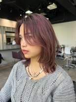 スティーロ 渋谷(Steelo)&nbsp;steelo ピンクベージュ×海外風ハイライト