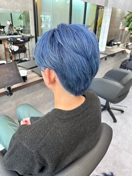 シアン(CYAN) #メンズ#メンズハイトーン#メンズカット#刈り上げ#マッシュ