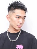 束感ショートマッシュパーマウルフ波巻きハイライト 289