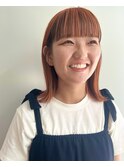オレンジ　インナーカラー