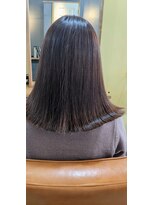 オーストヘアーベル 天王寺(Aust hair Belle)&nbsp;シンプルなブラウンに秋っぽ艶パープル!