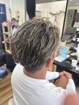 スウェル 千葉店(Swell)&nbsp;オールバックハイライトツイストスパイラルパーマ