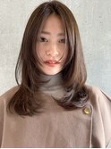 フェミニンロング小顔似合わせカットイメチェンメルティカラー