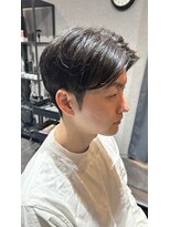 レアロイヤルバーバー(Le' A ROYAL BARBER)&nbsp;センター分けマッシュスタイル