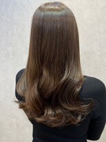 ロンド リリー 銀座(Lond Lily)&nbsp;ブリーチなし地毛風オリーブベージュ×韓国レイヤーカット[銀座]