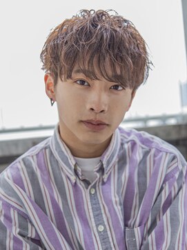 シティ(CITY) 【メンズstyle】ベリーショートニュアンスパーマグレーベージュ