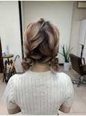 ヘアアレンジ/夏のヘアアレンジ/かわいい/ツイン
