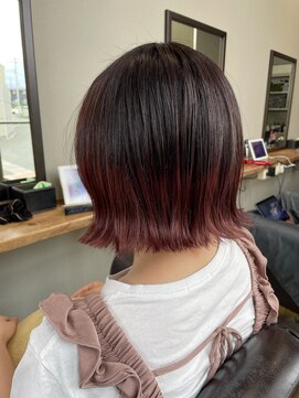 美容室ベランダ(VERANDA) 外ハネぱっつんボブ