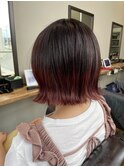 外ハネぱっつんボブ