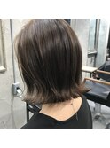 外はねボブ　　#透明感カラー/髪質改善