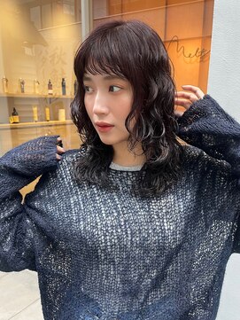 メルト 西梅田店(melt) #レイヤーパーマ #前髪パーマ