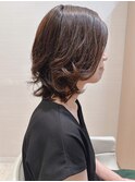 大人かわいい☆お手入れ簡単お色気ミディ♪デジタルパーマ