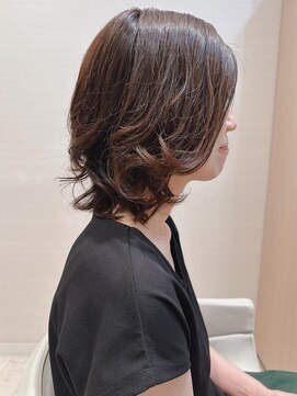 コーエン(cowen) 大人かわいい☆お手入れ簡単お色気ミディ♪デジタルパーマ