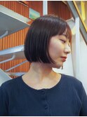 ぱつっとボブ/ストレートパーマ/BEAUTRIUM鎌倉 カギワダ