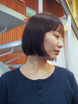 ビュートリアム 鎌倉小町(BEAUTRIUM) ぱつっとボブ/ストレートパーマ/BEAUTRIUM鎌倉 カギワダ