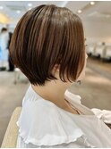 本八幡×ショート×オーガニックカラー×ブリーチなしカラー