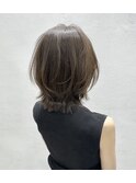 レイヤーボブ×アッシュブラウン