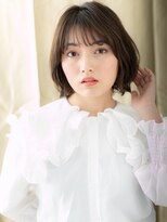 カバーヘア ブリス 上尾西口店(COVER HAIR bliss)&nbsp;□くすみベージュ小顔外ハネボブウルフカット416上尾30代40代