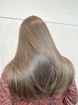 ナンバー 秋田店(N°)&nbsp;韓国顔まわりレイヤーカットグレージュオリーブベージュブラウン