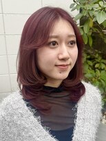 ユキ 八事(yukii)&nbsp;イメチェン/ピンクベージュ/アンブレラカラー/前髪/八事